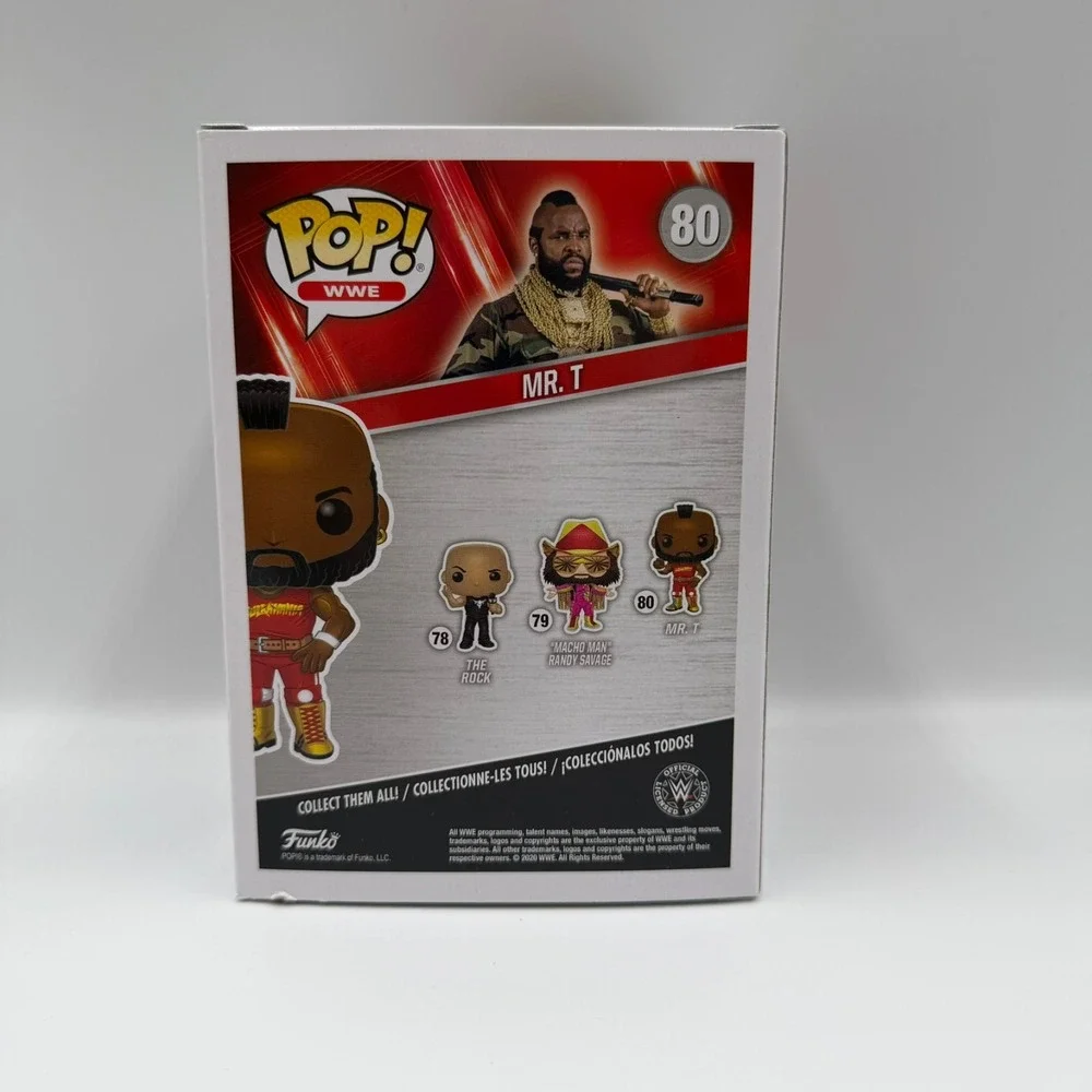 Funko Pop WWE Mr. T 80 Vinyl Figure Wrestling Hulkamania Legend Collectible